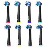 8pcs Cross Clean Brush Heads Compatible with Oral B Electric Toothbrush, Compatible with Cross Actio