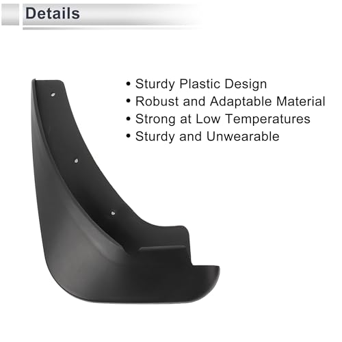 Image of X AUTOHAUX 1set Front and Rear Mud Flaps Splash Guards Mud Guards for Mazda 3 1.6(Hatchback) 2006-2011 W /Mount Accessories