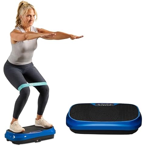 Lifepro Waver Mini Vibration Plate for Lymphatic Drainage – Whole Body Vibrating Platform Exercise Machine for Muscle Toning & Recovery with Remote & Resistance Bands, Max Load 260 lb Cover