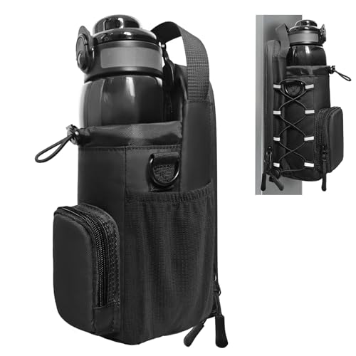 Magnetic Gym Bag for Men and Women, Magnetic Water Bottle Holder for Gym, Small Gym Bag, Gym Gifts for Women and Men (Black, <40 OZ)