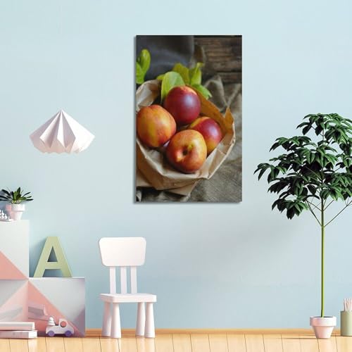 Affiche murale moderne fruits nectarines pour décorer un grand mur vide - 4