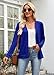 Open Front Cardigan for Women Long Sleeve Classic Draped Cardigans Casual Fall Sweaters (S, Blue)