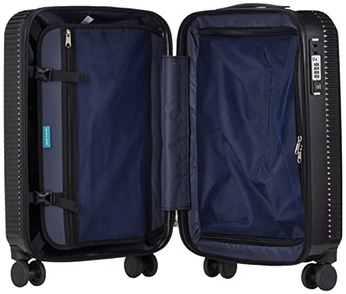 World Traveler スーツケース ボトムベイ No.06951 34L 3㎏ 機内持込 キャスターストッパー付 2~3泊 54 cm ブラックカーボン one size