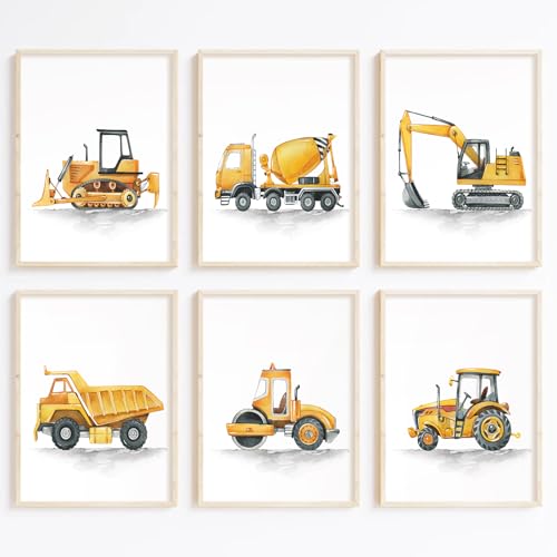Impressions de camion garçon Joocrise 8x10 sans cadre pour chambre enfant