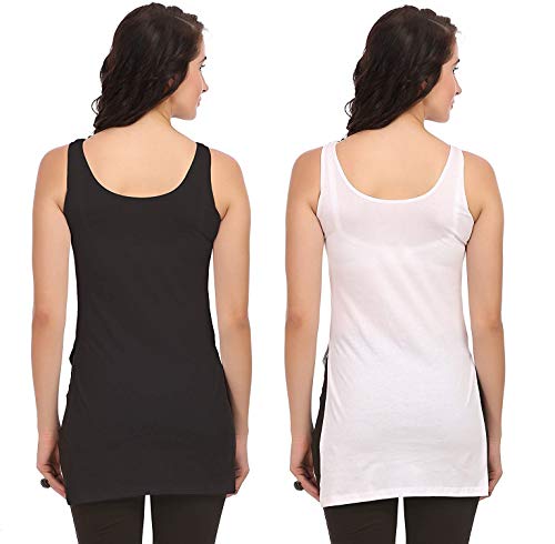Image of ICEDIVE Women's Cotton Stretch Camisole | Fabulous Inners | Soft,Lightweight & Breathable Fabric |Ideal,Layering, Sleepwear & Lounge Use in,