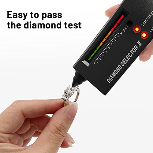 Sheborn 2 Ct Moissanite Rings For Women 3 Stone Band Moissanite Engagement Ring 925 Sterling Silver 18K White Gold Plated Ring D Color Vvs1 Round Cut Moissanite Rings Anniversary Wedding Ring Promise Ring For Her #TOP5