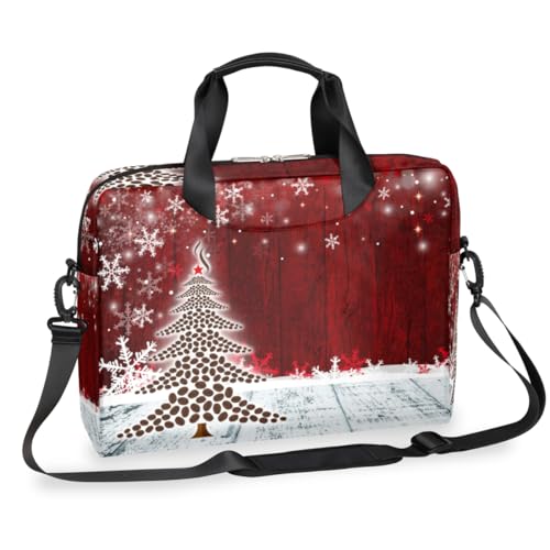 Housse ordinateur 13 à 16 pouces anti-choc bandoulière motif de Noël