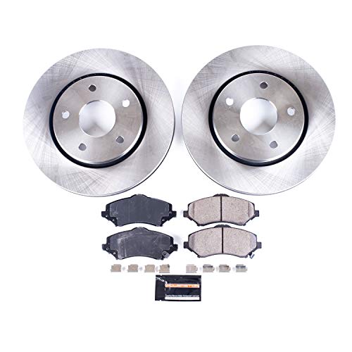 Power Stop Front Koe3118 Stock Replacement Brake Pad And 302Mm Rotor Kit Autospecialty For Single Piston Caliper Models #TOP3