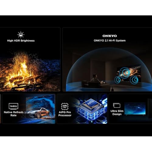 Image of TCL 85 Inch QLED-MiniLED TV Smart Google TV, 4K UHD, Dolby Vision Atmos, 144Hz, ONKYO 2.1 Hi-Fi System, Dolby Vision HDR, Ultra Slim Design - 85C6K (2025 Model)