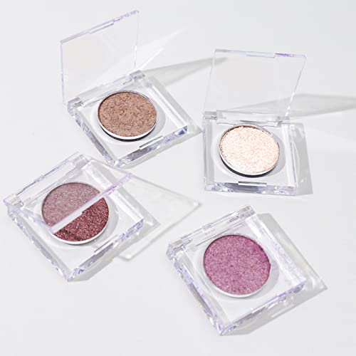 Shimmer Glitter Eyeshadow Palette - Sparkle Champagne Gold Eye Shadow Bling Korean Eye Glitter Foil, Pigmented, Long Lasting & Ultra-Blendable Eye Makeup