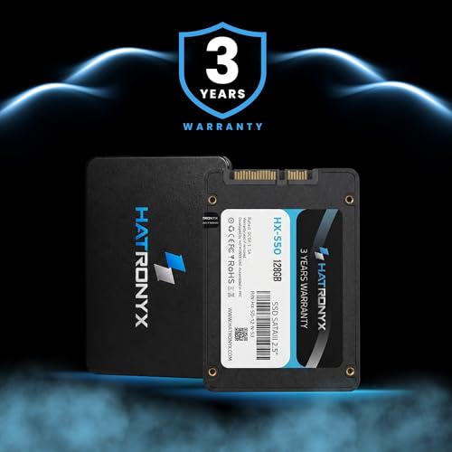 Image of HX-550 128GB 2.5 Inch SATA III Internal SSD with Micron 3D NAND | Up to 559MB /s Read & 510MB /s Write | High Speed SSD for Laptop Desktop Upgrade | 3+3 Year's Extended Warranty