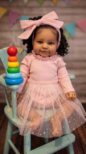 Muñeca bebé realista Angelbaby 24 pulgadas silicona suave miniatura 3
