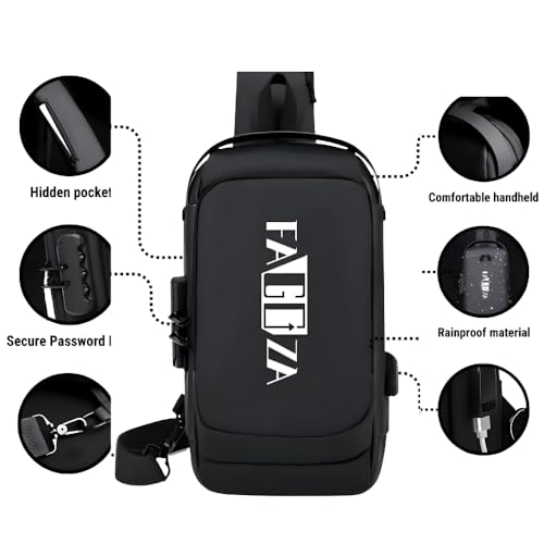 Crossbody Sling Bag for Men and Women | Antitheft Waterproof Shoulder Bag with USB ports | Crossbody Shoulder Bag4