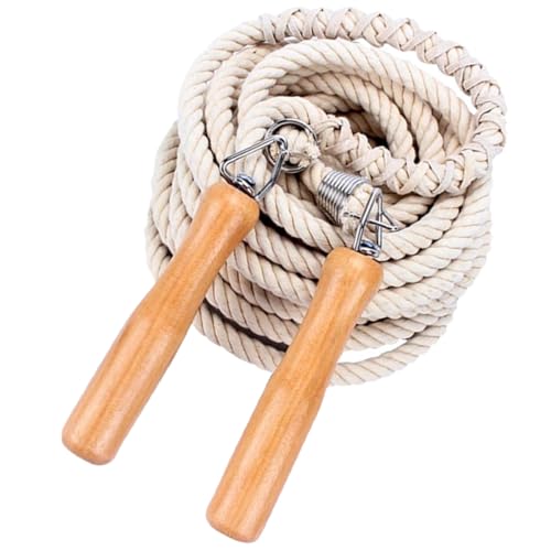 Corde à sauter multipersonnes 7m en bois pour sport scolaire et entraînement de groupe