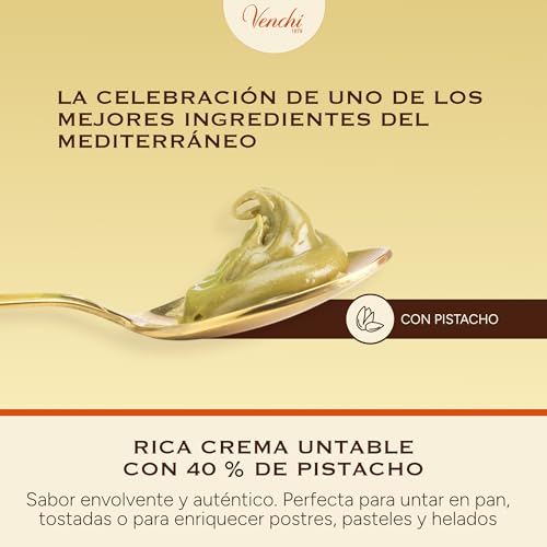 Miniatura 3 de Venchi - Crema De Pistacho Para Untar, 200 G - Edición Limitada - Sin Gluten - Idea Para Regalo