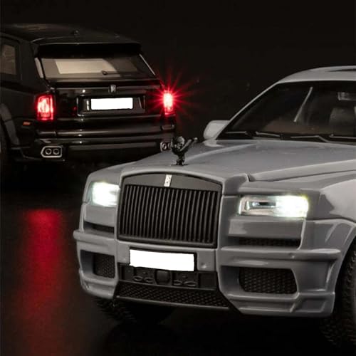 Image of Black Badge Rolls-Royce Cullinan Diecast Model Car, Black, SUV Luxury Vehicle Replica