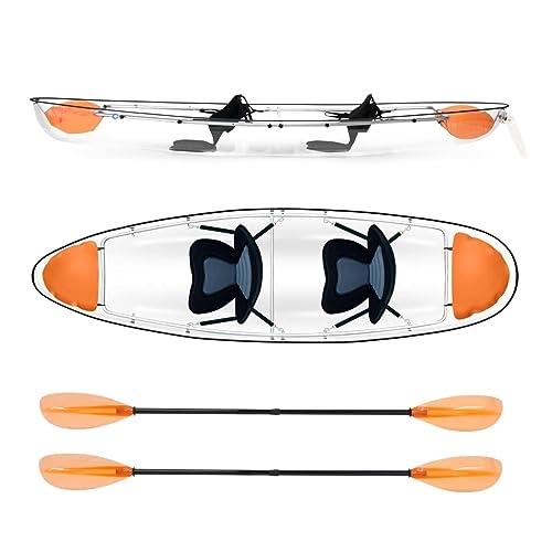 EVXOIJMS Transparent Ship Clear Transparent Canoe Clear Crystal See Bottom Canoe Glass Bottom Rowing...