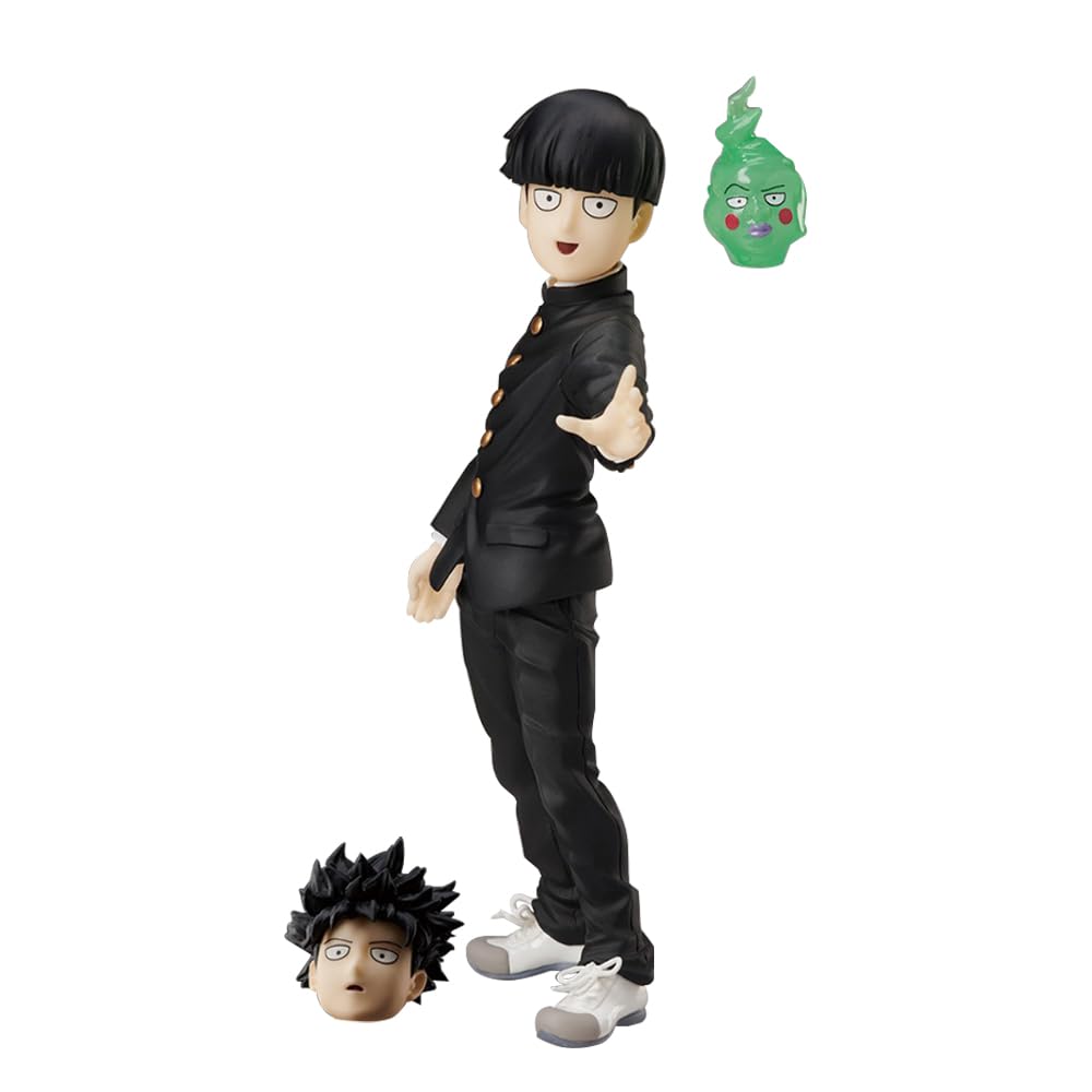 Anjinguang Anime Kageyama Shigeo Figure Statue with Dimple Figurine Mob Action Figure 16CM Interchangeable Head PVC Model Collectible Decoration Ornaments Gift — image 1