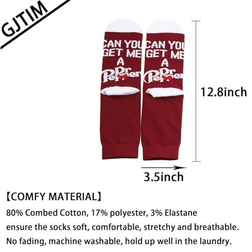 Calcetines de bebida JTOUK de algod&oacute;n con estampado de caramelos y sodas 3