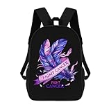 Impermeable Mochilas Instituto Cinta De Lucha contra El Cáncer para La Concientización sobre El Cáncer Mochilas Escolares con Compartimento Mochila De Viaje para Trabajo, Hombres