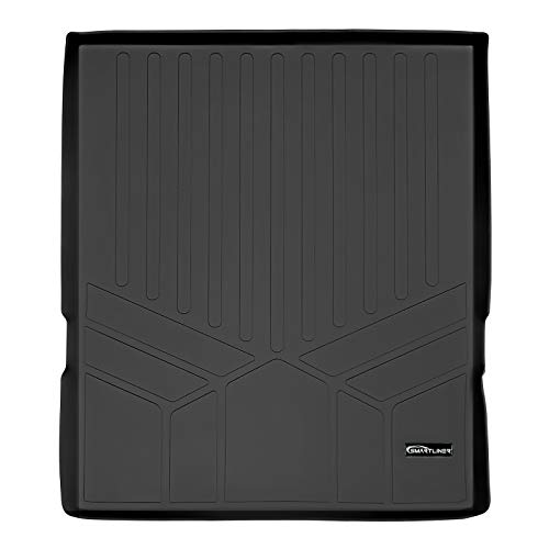SMARTLINER All Weather Cargo Trunk Liner Floor Mat Behind 2nd Row Black for 2009-2019 Ford Flex / 2010-2019 Lincoln MKT