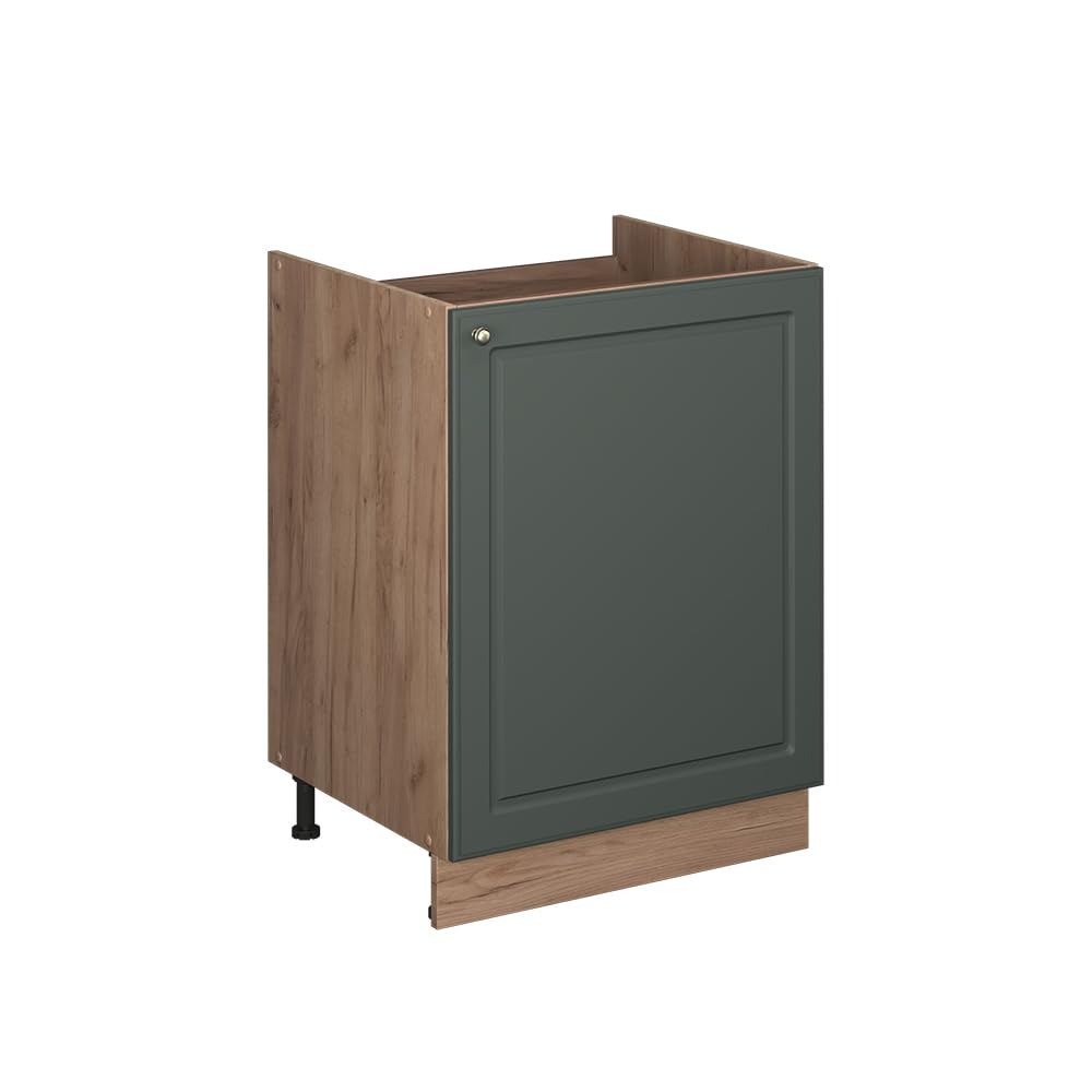 Vicco Sink base cabinet Fame-Line, Green-Gold Shaker Style/Oak, 60 cm — image 1