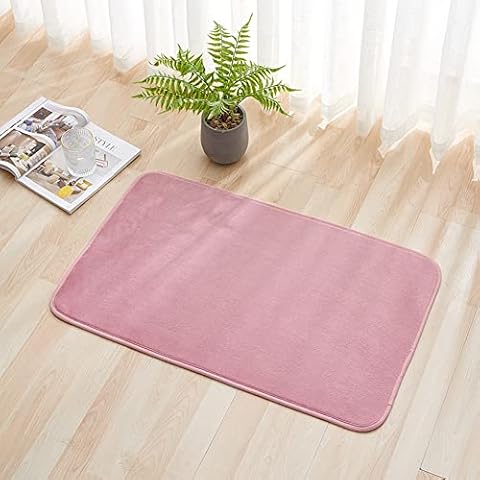 Memory Foam Bath Mat for Bathroom,Coral Velvet Comfortable Soft Water Absorbent Bath Rug Machine Washable Easier to Dry Floor Shower Rug Mats Cover
