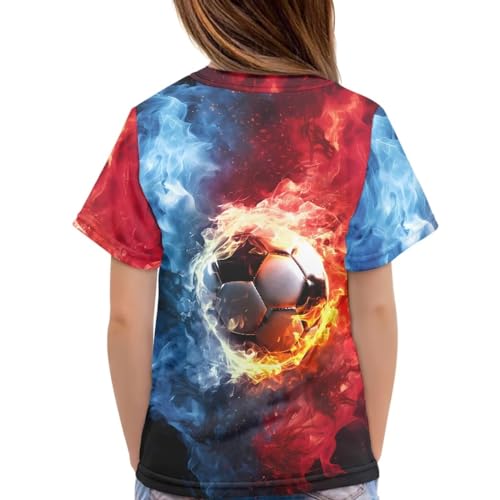 Image of JEOCODY Boys Girls Graphic Tees Funny 3D Printed Short Sleeve T-Shirts 3-16T