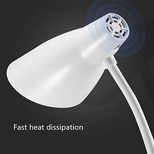 Image of IDOLESHOP Rechargeable LED Touch On /Off Switch Desk Lamp Children Eye Protection USB Charging (Standard, Round, White)