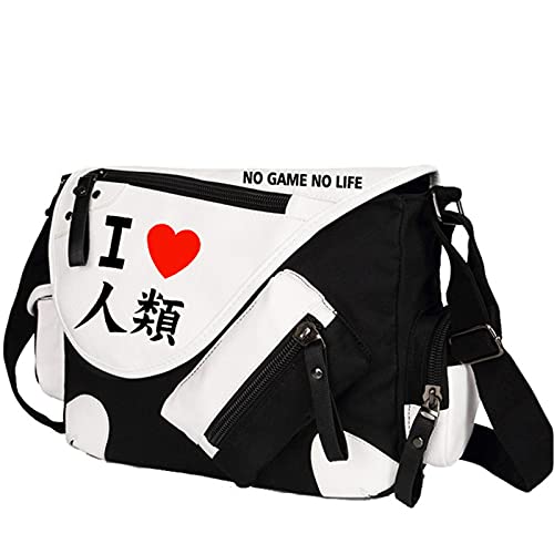 ISaikoy Anime No Game No Life Messenger Bag Satchel Crossbody Bag Handbag Shoulder Bag Style1