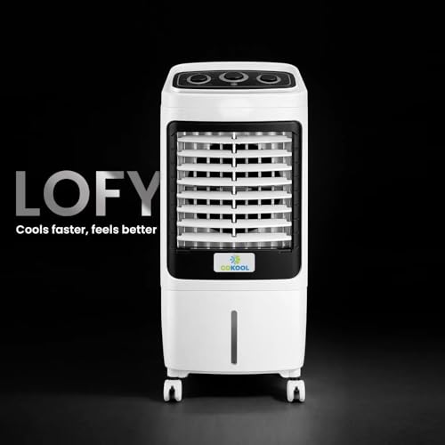 Image of LOFY 15L Desert Personal Tower Air Cooler for Home & Room - 1 Year Warranty | Portable Cooler with Powerful Air Throw 20 Ft | Energy Efficient, Auto Cut-Off | Ideal for Bedroom Office