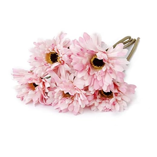 ABOOFAN 5 Piezas Decoración De La Boda Novia Dama De Honor con Flores Flor De Gerbera Artificial Margarita Falsa Simulación De Flor De Gerbera Falso Gerbera Falsa Exterior Hortensia Madre