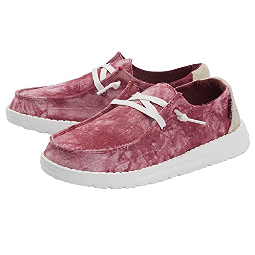 Image of HEYDUDE Women's Wendy Chambray | Women's Shoes | Women's Lace Up Loafers | Comfortable & Light-Weight