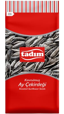 TadımRoasted & Salted Black Sunflower Seeds (1 x 270g) / Sunflower Seeds wth Shell/Great for Snacking