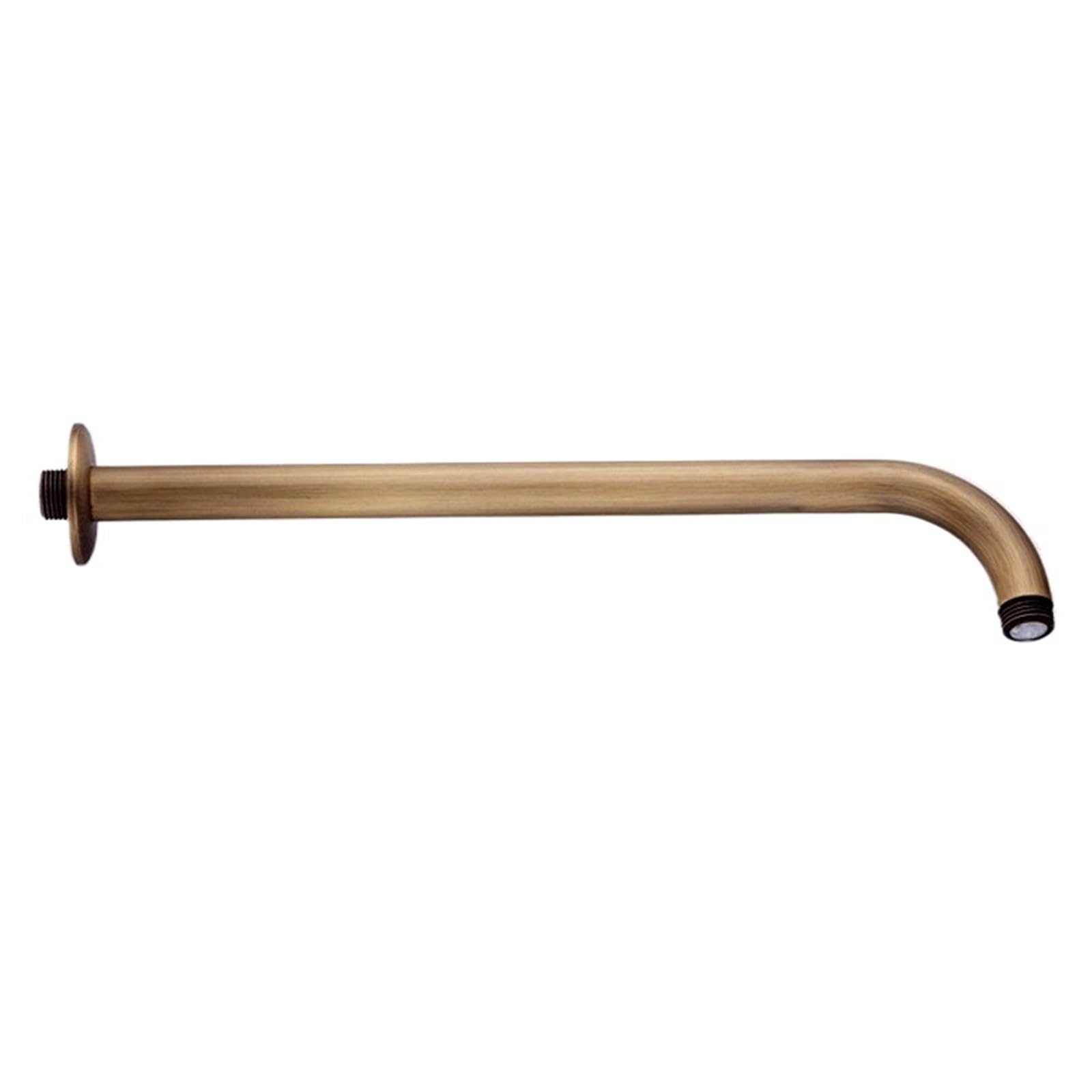 Shower Head Antique Brass 8Inch Round Rainfall Arm Water Saving Hand Held Spray 1.5 M Hose(Shower Arm)