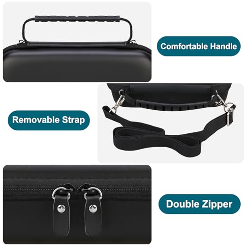 Image of Canboc Travel Case for Portable Nebulizer, Handheld Nebulizer for Adults, Mesh Nebulizer Bag with Removable Shoulder Strap, Mesh Pocket fit Medication or Essentials, Black (Case Only)