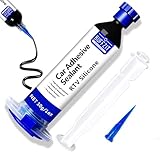 BUFFZIT RTV Silicone Adhesive Sealant – 100% Silicone Waterproof Caulk, Strong Bond, Shrink & Crack Proof – Automotive Gaskets, Engine, Sunroof, Headlights, Windows & Home Repairs (Black, 30g/1oz)