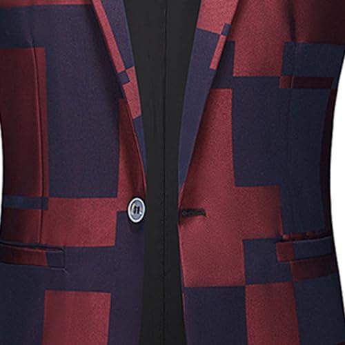 Mens Elegant Jacquard Blazer Coat Shawl Lapel Floral Tuxedo Jacket Slim Fit Wedding Button Suit Jackets3