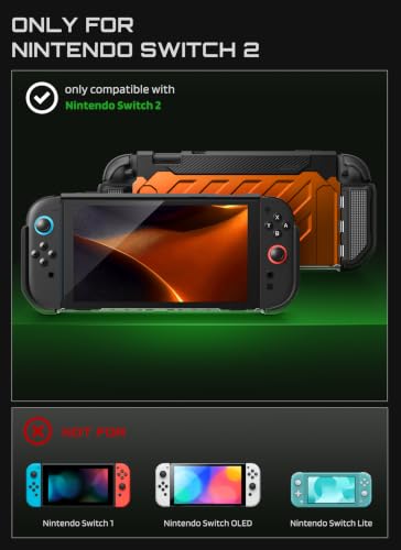 Image of SUPCASE Unicorn Beetle Pro Case for Nintendo Switch 2 2025, [Military-Grade Protection] [Joy Con Remove Friendly] Dockable Integrated Cover Accessories Compatible with Switch 2, Coral