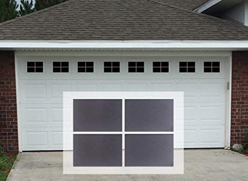 Sanfurney Magnetic Garage Door Windows Panes Faux Fake Decorative Window Decals 32 Pack for 2 car Garage Kit