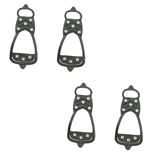 BESPORTBLE Rubber Crampons for Snow Shoes Ice Cleats Over Shoe Ice Cleats Snow Spikes for Hiking