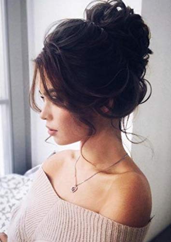 BaFaHo Messy Hair Bun Hair Scrunchies Extension Curly Wavy Messy Synthetic Chignon for Women Updo Hairpiece