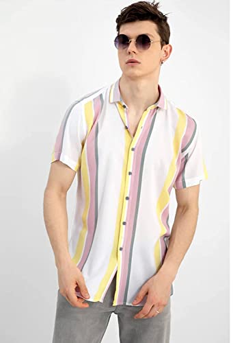 Image of Funky Printed Shirt for Men Half Sleeves
