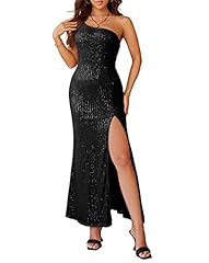 One Shoulder-solid Black