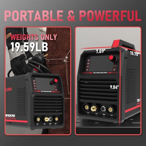 Image of YESWELDER 200A AC /DC Aluminum Tig Welder with Pulse Large LED Display, Digital Inverter STICK /TIG 110 /220V Dual Voltage TIG Welding Machine TIG-200P ACDC