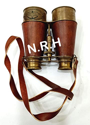 Binocular Náutico de Latón y Cuero para Adultos y Niños miniatura 3