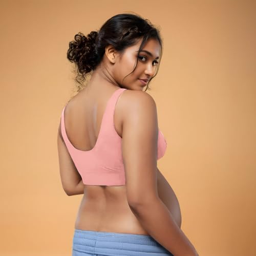 Image of &Circus Padded Maternity Bra | Pull Down Feeding Bra for Women | Padded Bra for Women Slip On | Suitable with Maternity Clothes | PureSoft Micromodal