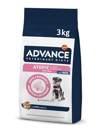 Advance Veterinary Diets - Atopic Mini - Cibo per Cani con Problemi di Dermatite Atopica con Trota - 3kg