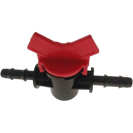 Amazon Amleso プラスチック ホースジョイント 水量調節バルブ付 内径4 12mmホースパイプに適合 節水 ホースパイプに適合 水量切替 4mm 散水コネクタ