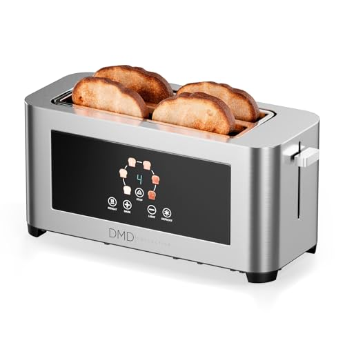 DMD Collective - Toster 4 Slice Toasters Wide Slots Stainless Steel